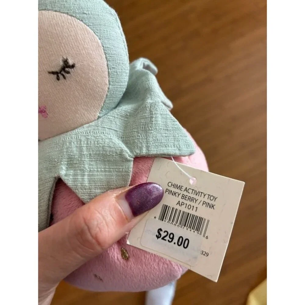 Mon Ami Designs PINKY BERRY CHIME ACTIVITY TOY NWT